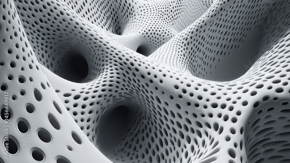Poster unique abstract design showcasing intricate patterns of light and shadow on a textured surface with 