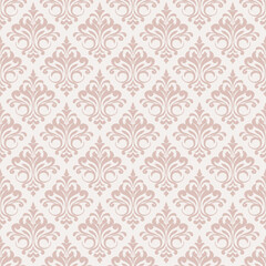 Vector Elegant Damask Seamless Pattern for Wallpaper, Fabric, Branding, Packaging, Invitations, Wedding, Home Decor Design.