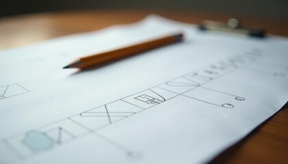 Close-up of ballot paper, pencil, voting booth , referendum, studio shot