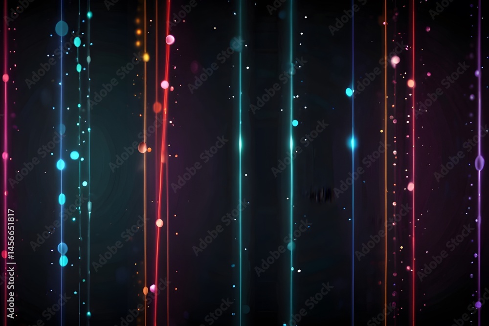 Aufkleber abstract colorful backdrop design features bright rainbow waves and glowing lines for a digital and 