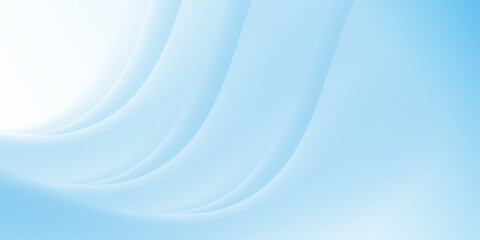 Abstract light blue wave background with curved lines modern design. vector illustration