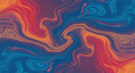 Obraz premium Abstract swirling paint mesmerizing colors vibrant texture fluid art design