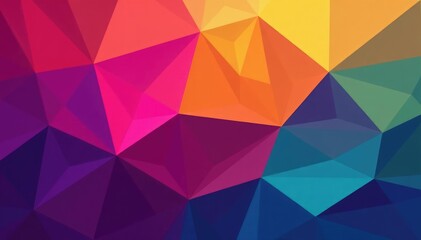 Obraz premium Geometric shapes forming a tessellated background , illustration, colorful, art