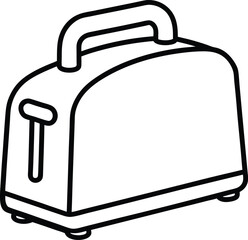 toaster isolated on white background