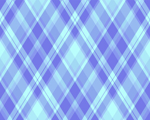 Argyle pattern of geometric rhombus. Harlequin check wallpaper design. Classic diamond shaped textile material for web background, print fabric clothing, sweater, wrapping paper, gift card, invitation