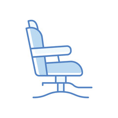 Barber Chair Icon vector stock illustration