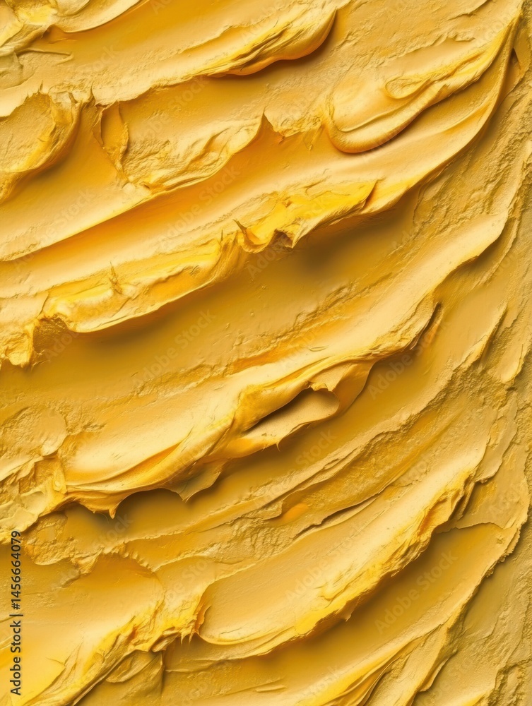 Poster abstract yellow paint texture close up background macro shot artistic impressionist style backdrop f