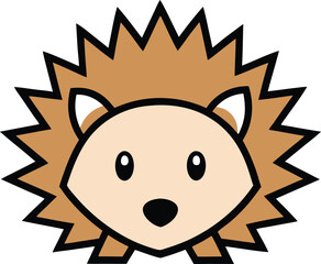 Fototapeta premium Hedgehog mascot logo