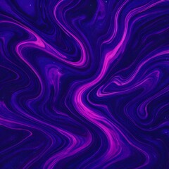 Obraz premium Vibrant Neon Purple Marble Swirl Texture Background - Abstract Fluid Flow Art