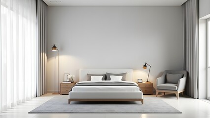 Stylish Modern Apartment Bedroom with Elegant Design