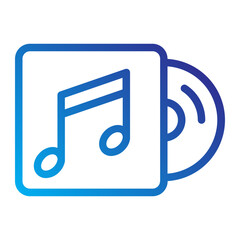 Music disc icon symbolizing multimedia integration or audio files.
