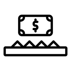 Trap Vector Line Icon Design