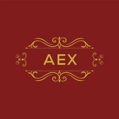 AEX Creative Unique Modern Letter Logo Design.