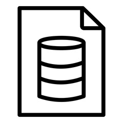 Document Vector Line Icon Design