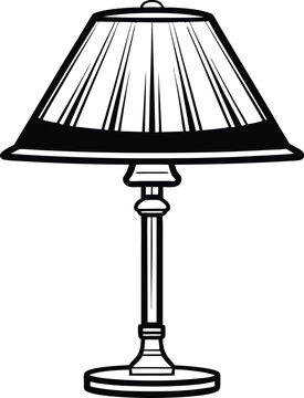 recommend clip art: Table lamp silhouette, table lamps black silhouette,table lamp vector,  vector illustration 