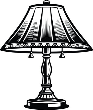 recommend clip art: Table lamp silhouette, table lamps black silhouette,table lamp vector,  vector illustration 