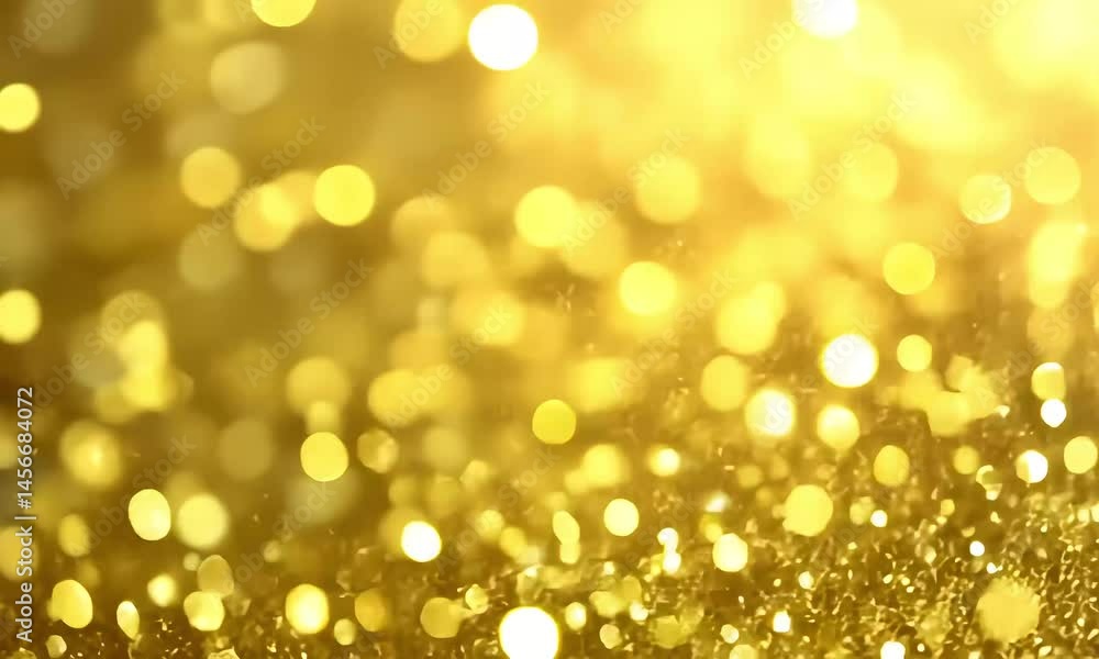 Poster golden bokeh background with shimmering light and soft focus