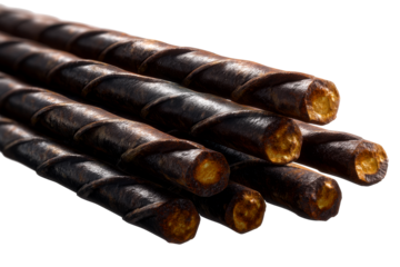 Natural twisted snack sticks perfect for healthy munching