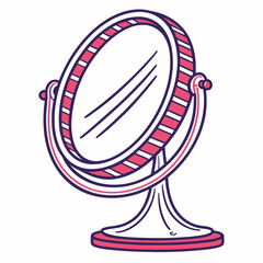 Mirror Frame vector silhouette illustration isolated on white background