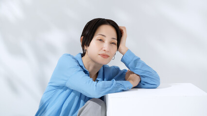 ミドル　女性　ポートレート