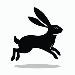 Obraz premium Twilight Bound: The Rabbit in Black39