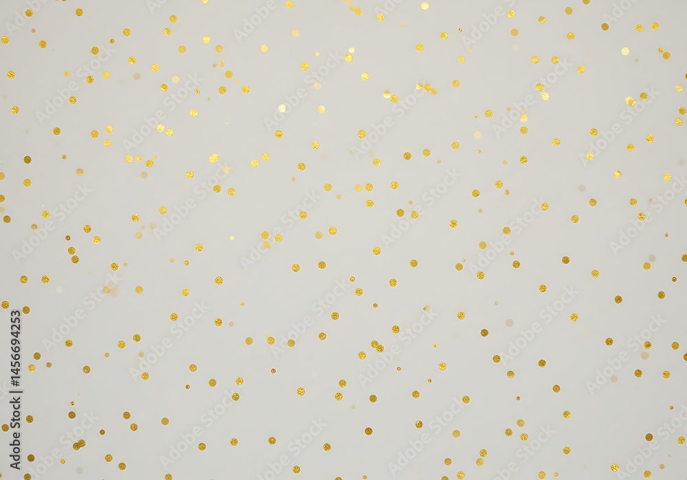 Poster scattered golden dots on a light background creating a festive and celebratory atmosphere visually a