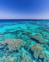 Turquoise ocean rocks