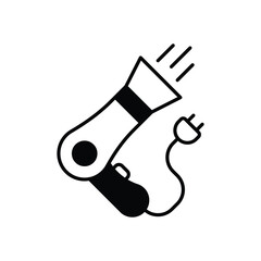 Hair Dryer Icon vector stock illustration