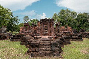 Ku Ka Sing, Ancient public castle rock temple, Landmark Place of worship in Kasetwisai, Roi Et...