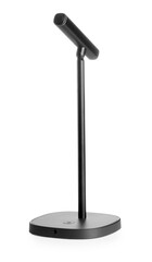 One microphone on white background. Professional audio equipment