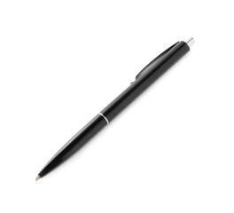 One stylish pen isolated on white. Office supply