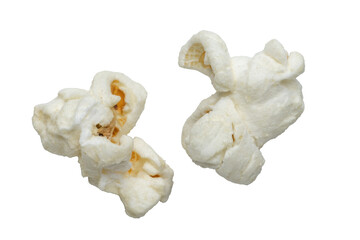 popcorn flying isolated  with clipping path on background