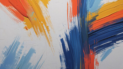 Abstract expressionist painting with bold brushstrokes and vibrant colors for creative designs