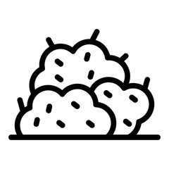 Bush Vector Line Icon Design