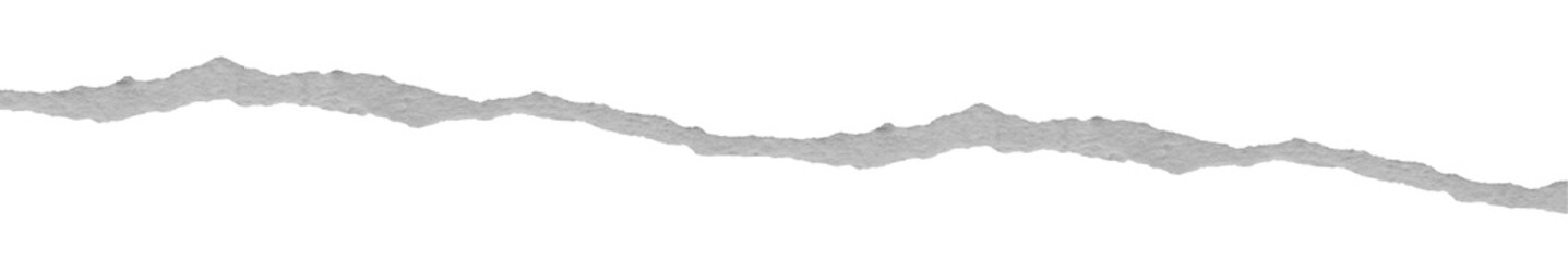 ripped torn paper edges isolated with clipping path on black background