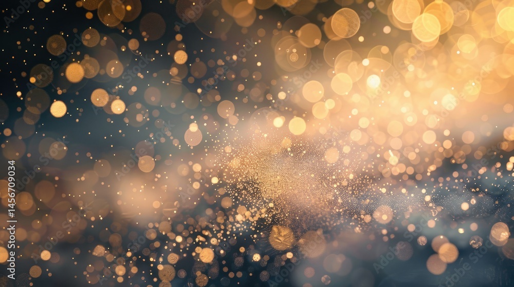 Poster a mesmerizing display of light waves crashing into dust particles, creating a stunning abstract back