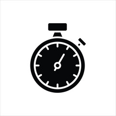 Stopwatch icon. Symbol in Line Art Style for Design, Presentation, Website or Apps Elements. Sport equipage symbol illustration. Vector illustration Isolated on white background.