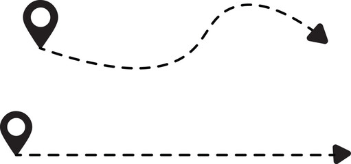 black map pointer vector, location icon with arrow, gps pointer with direction