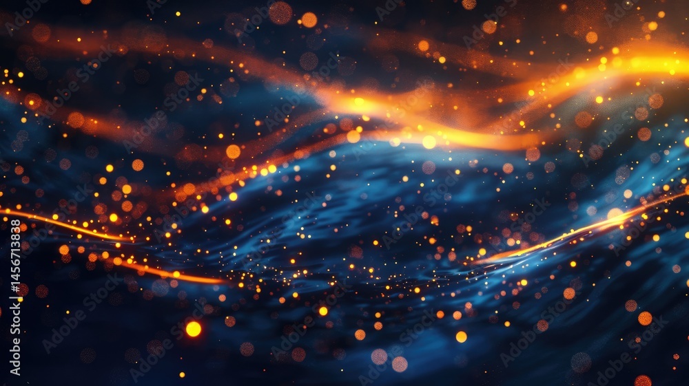 Poster abstract picture vibrant particle scatter around create seamless pattern with beautiful color backgr