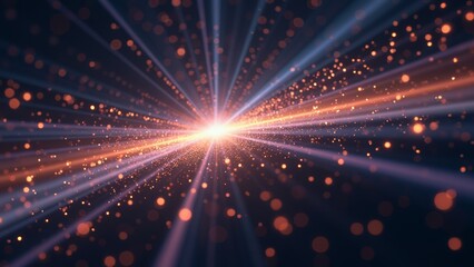 Radial pattern of light rays