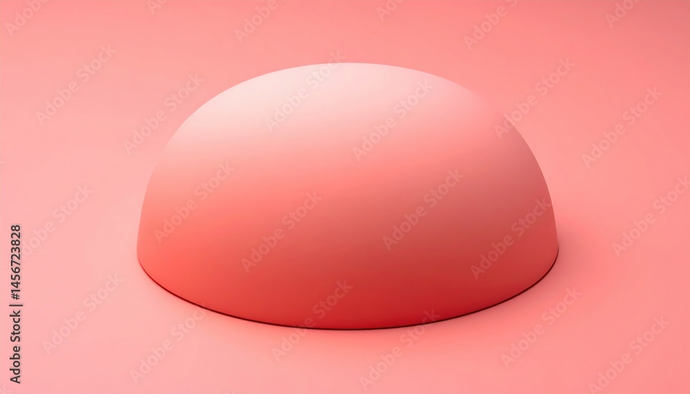 Poster creating 3d rendered dome shapes digital studio graphic design minimalist environment close-up view 