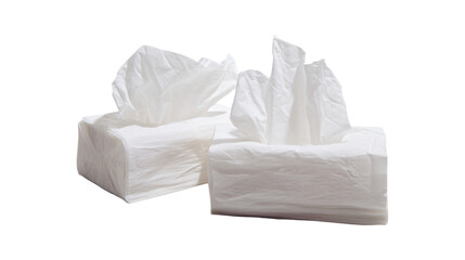 a bunch of white tissue sitting on top of a table