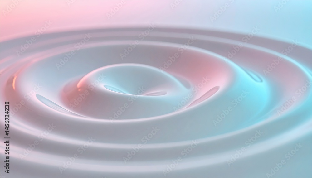 Aufkleber creating ripple effects in water tranquil studio setting abstract art serene environment close-up pe