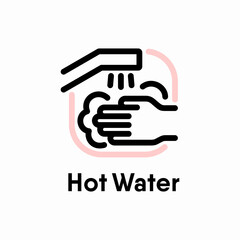 Hot Water information sign