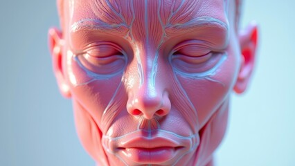 Schematic diagram of human face