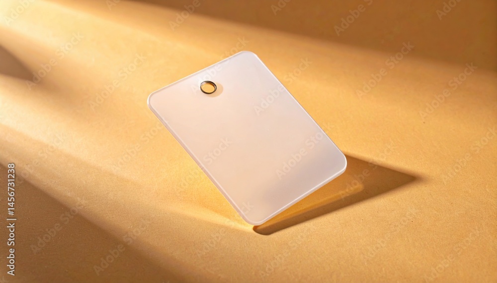 Poster floating transparent object showcase in studio minimalist aesthetics soft lighting environment creat