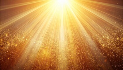 Radiant sunlight beams illuminating dust particles in a serene nature setting captured in a vibrant environment