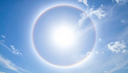 Sun halo phenomenon sky nature photography bright environment aerial view atmospheric science