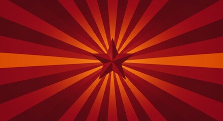 Juneteenth star flag with gradient sky design