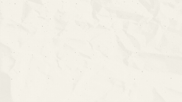 Crumpled ecru craft paper textured sheet. Abstract cream texture old paper background. Beige old cardboard backdrop. Vector illustration of grunge vintage note sheet . Old eggshell halftone pattern